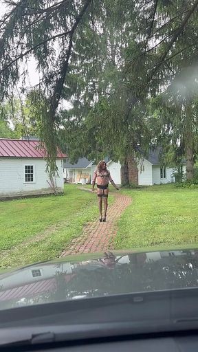 Walking and Posing Outdoors During the Day