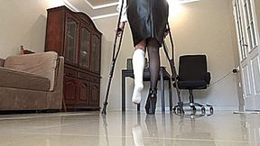 at work with a sprained a