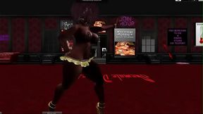 Beautiful tranny Natasha Shadow dancing in the Shemale club