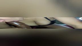 Public bus babe gives a hot blowjob