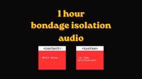 1 hour Bondage Isolation Audio Program - White noise