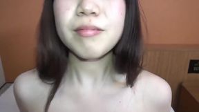 Stunning POV Audition: Horny Japanese Teen with Tiny Tits and Big Ass Shows Off on Camera