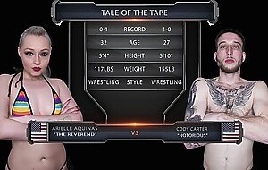 Arielle Aquinas Gets it Rough after Mixed Sex Fight loss to Cody Carter