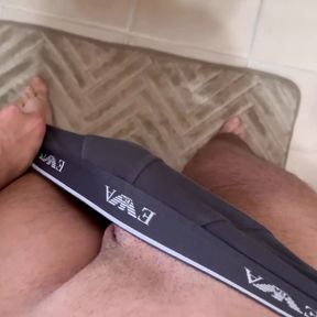 I Wake up with a Hard Cock and Give Myself a Handjob, Cumming on My Feet