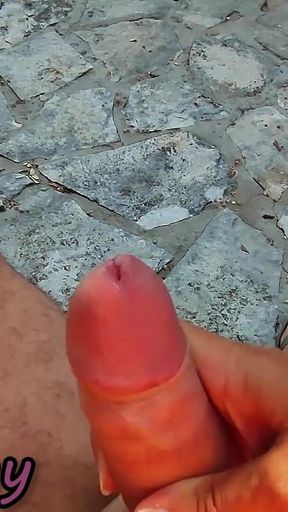 Dick Flash! We Got Caught! Teacher Handjob Nude at the Sea in Croatia! - Misscreamy