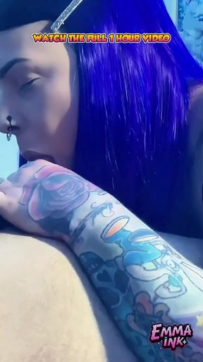 Emotional moment from &quot;the best blowjobs from beautiful trans girl Emma Ink in 2024&quot;