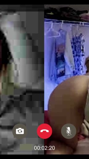 Tits and Ass in live web call chat   Clip 1