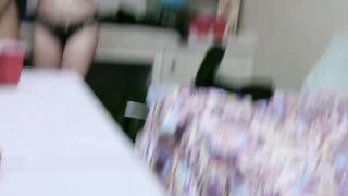 Dorm orgy with three sexy besties and two muscular frat guys