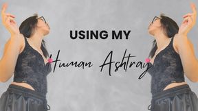 Using My Human Ashtray