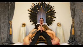 New Year's Eve in Las Vegas - Double Blowjob