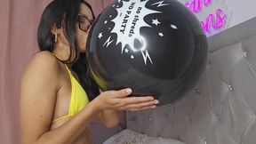 Riding on Miss Snapback's Balloons