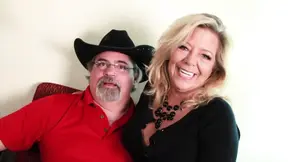 Nasty granny gets her pussy licked by a younger stud while her cuckold hubby watches