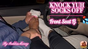 KNOCK YUH SOCKS OFF FRONT SEAT FOOTJOB BY GODDESSMONAY