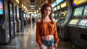 i invited my girlfriend to go play the slot machines, and she rewarded me with amazing sex. [ai]