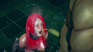 Female knight lose to monster ork - episode.26