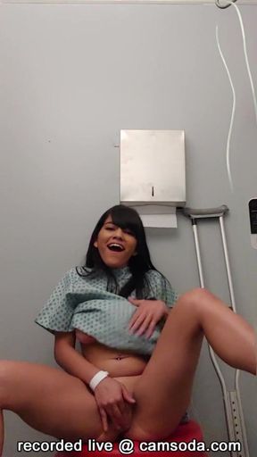 Quarantined Teen almost Caught Masturbating in Hospital Room