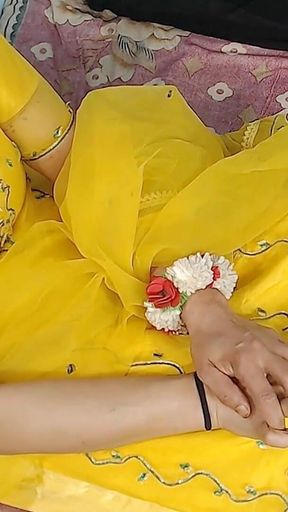 Heena Night Beautiful Handjob of Big Dick Devar Got by Hot Indian Bhabhi