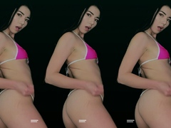 Petite small tit babe with perfect pussy masturbates