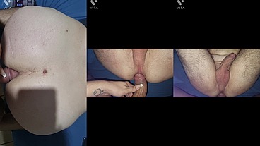 I came hot in this bastard's ass and he came taking my dick inside his ass