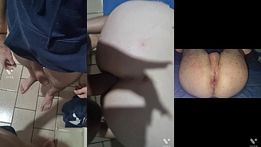 I came hot in this bastard's ass and he came taking my dick inside his ass
