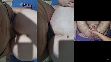 I came hot in this bastard's ass and he came taking my dick inside his ass