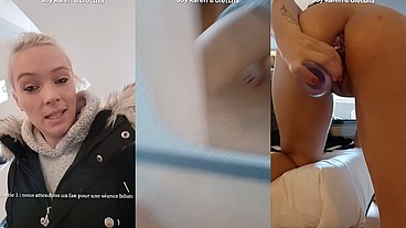 Partie 1: L’attente d’un fan soumis avec ma copine @Oletsha, deux belle ...