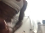 Sexy Black Guy Jacking Off His BBC ! ONLYFANS: BIGPIMPINDON