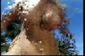 Beautiful Blonde Sexy MILF with Amazing Boobs Loves Fucking Near the Pool