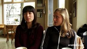 Ersties Lindsey & Mona Enjoy Hot Lesbian Sex With a Strap On