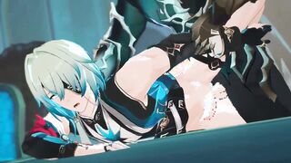 Mob x Anaxa - Honkai Starlet Ride - Queer Yaoi Cartoon