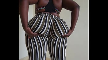 Baddie with Perfect Round Ass Performs a Wedgie in Loose Pants