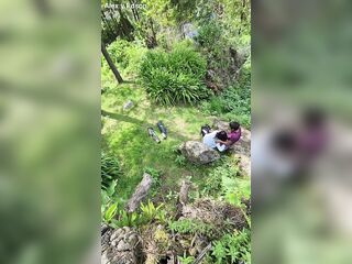 Pair caught having oral sex-job in public on a hill