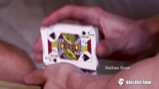 Jason Domino and Nathan Hope pound each other with their big cocks while worshipping feet