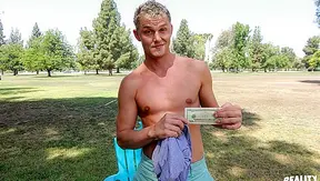 First-Time Bottom? Curly Blond Takes It All With Moans – Straight Hunks Only