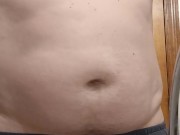 Chubby Guy Undresses Before Shower