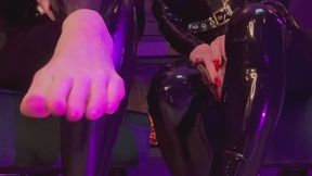 Worship Our Beautiful Feet you scum!