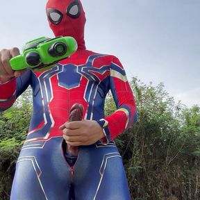 Asian Spiderman in Songkran Festival 2024