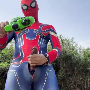 Asian Spiderman in Songkran Festival 2024