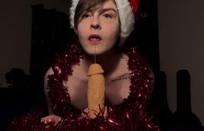 Sloppy Christmas Blowjob