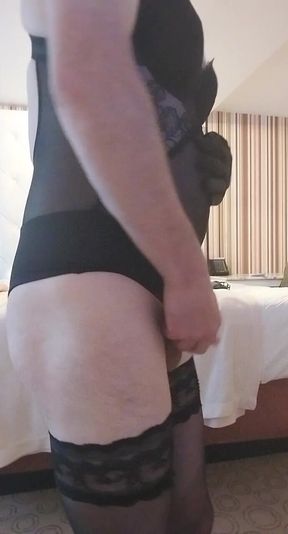 Sissy Cums in New Lingerie