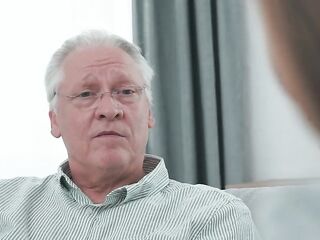 YEAH GIVE ME YOUR CUM DAD! Tiffany Tatum is taking a large load from nasty Grandad Hans
