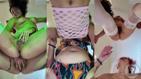 Two Hot Pussies Teasing You Shaking Facesitting Twerking