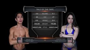 vanessa vega vs david lee mixed wrestling