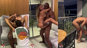 Essa Hotwife deixou o Corno assistir sendo fodida pelo negão do pau grande