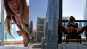 Palomaveiga exibindo o pauzão em Dubai
