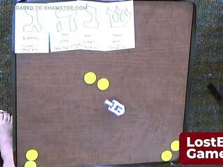 Chelstein and Dee Williams in a game of Undress Dreidel