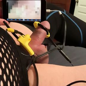 Video Estim with huge cum explosion