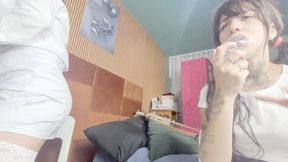 Sniffing secretly the farts of my beautiful blonde teacher - By Mariane Bird - CLIP 4