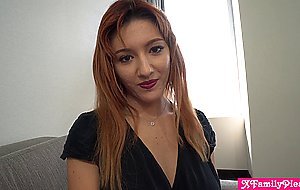 Insecure big boobs teen stepsister Keely Rose needed affirmation from bro