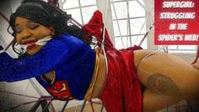 Supergirl Struggling in the SPYDRs Web!